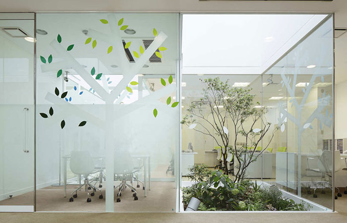 Thi công Decal dán kính mờ Quận 7 cho văn phòng công ty Lianshang tại Thiên Sơn PLaza